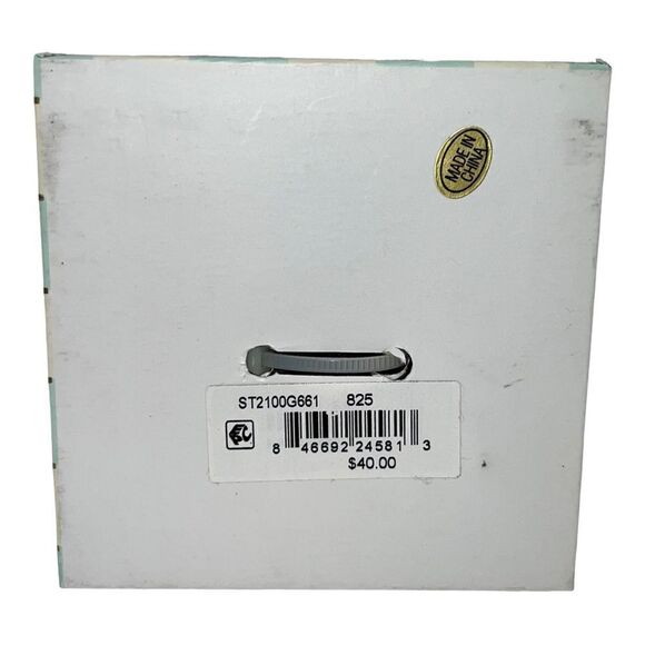 Jessica Carlyle White Gold-Tone Blue Strap Analog Watch & Bracelets New - Picture 4 of 4